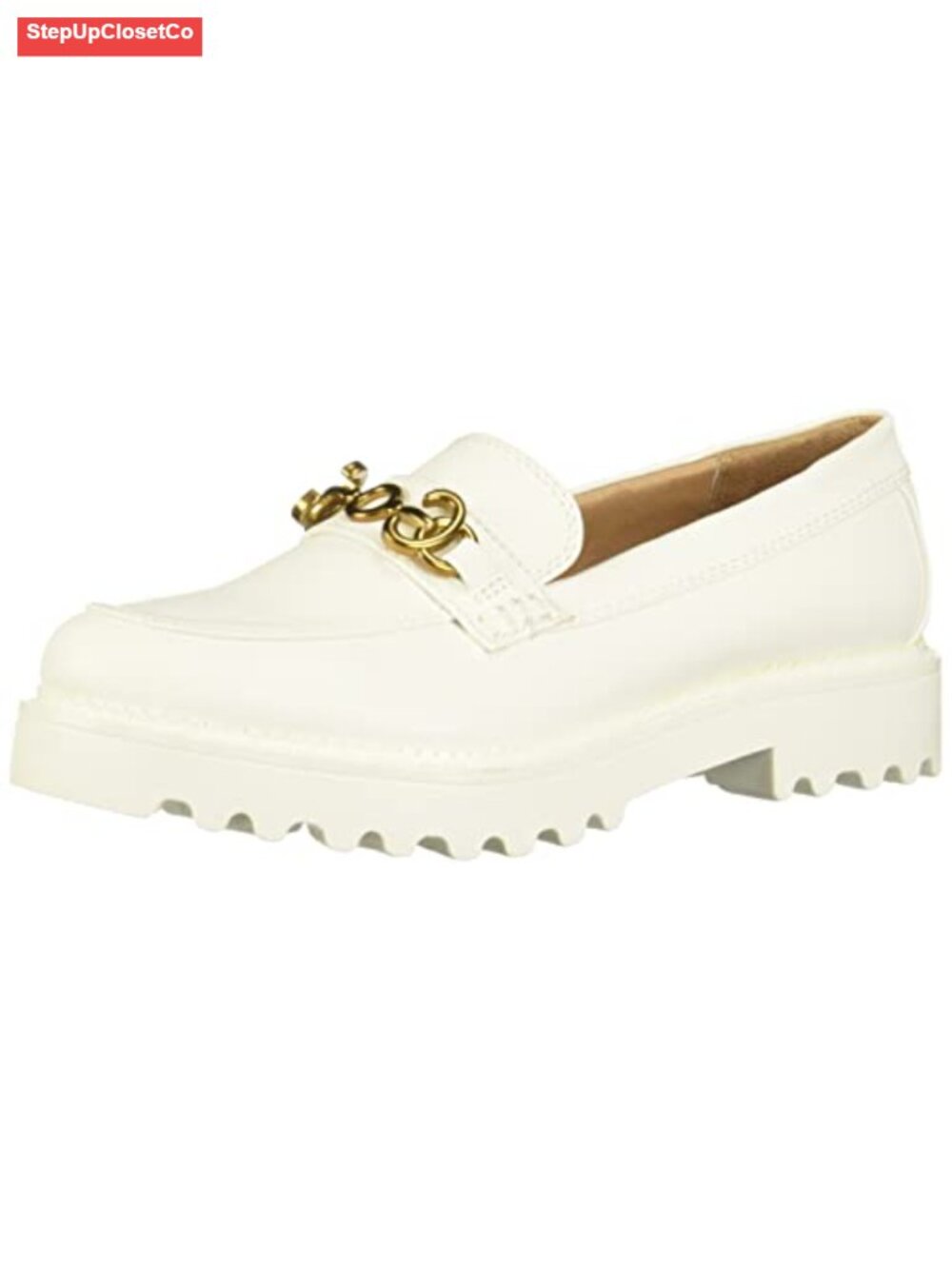 Faux Leather Slip-On Loafer Women's Casual Shoes Round Toe Cushioned